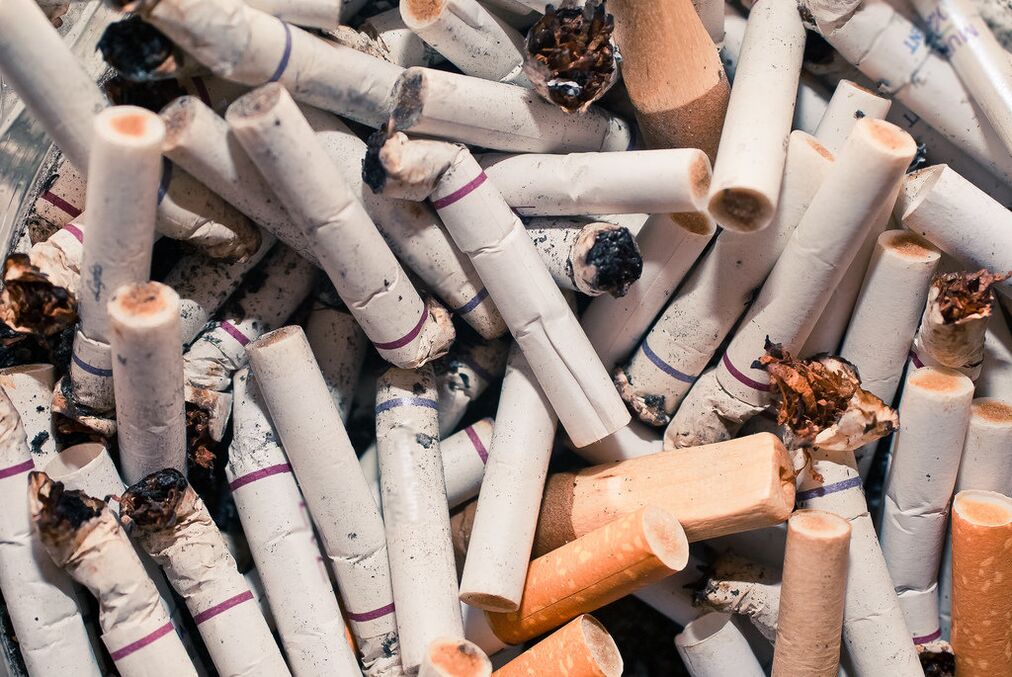 Rejet des cigarettes